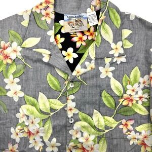 Matt Rider Men's Short Sleeve Large Multicolor‎ Hawaiian Floral Aloha *READ*